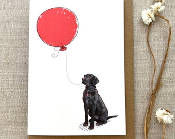 Labrador birthday greetings card for dog lover, Labrador Card