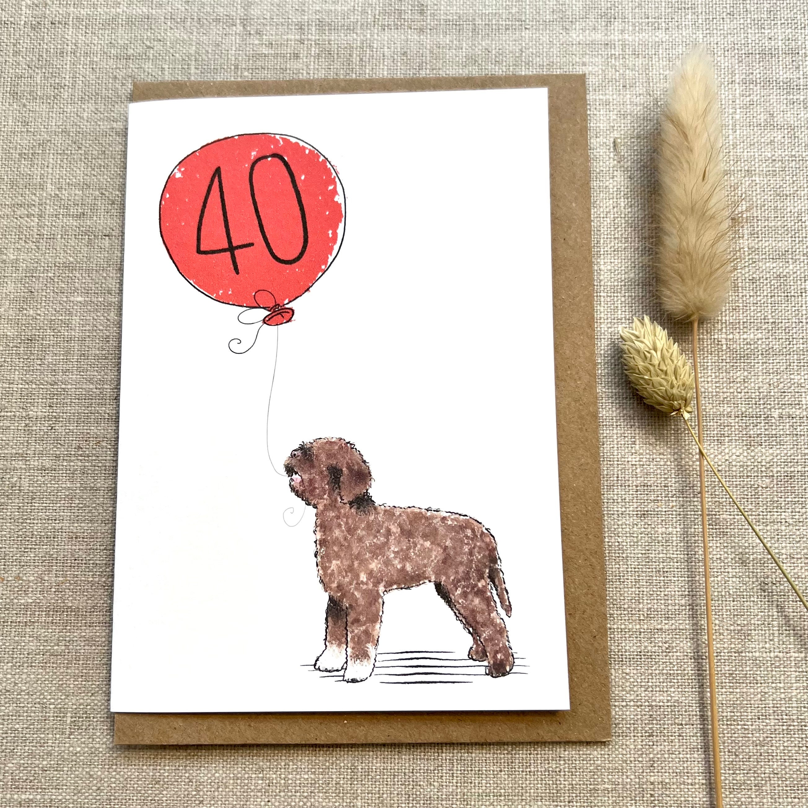 Biglietto Di Compleanno Old English Co. Per Padroni Di Animali – Con Frase With Love From Your Fur Baby – 150x150 Mm, Carta 280g - 2