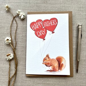 Eichhörnchen Happy Vatertagskarte