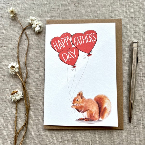 Squirrel Happy Father's Day Card