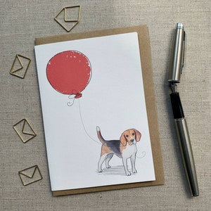 Beagle birthday greetings card for dog lover, Beagle Card