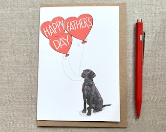 Labrador Father's Day Card for dog lover