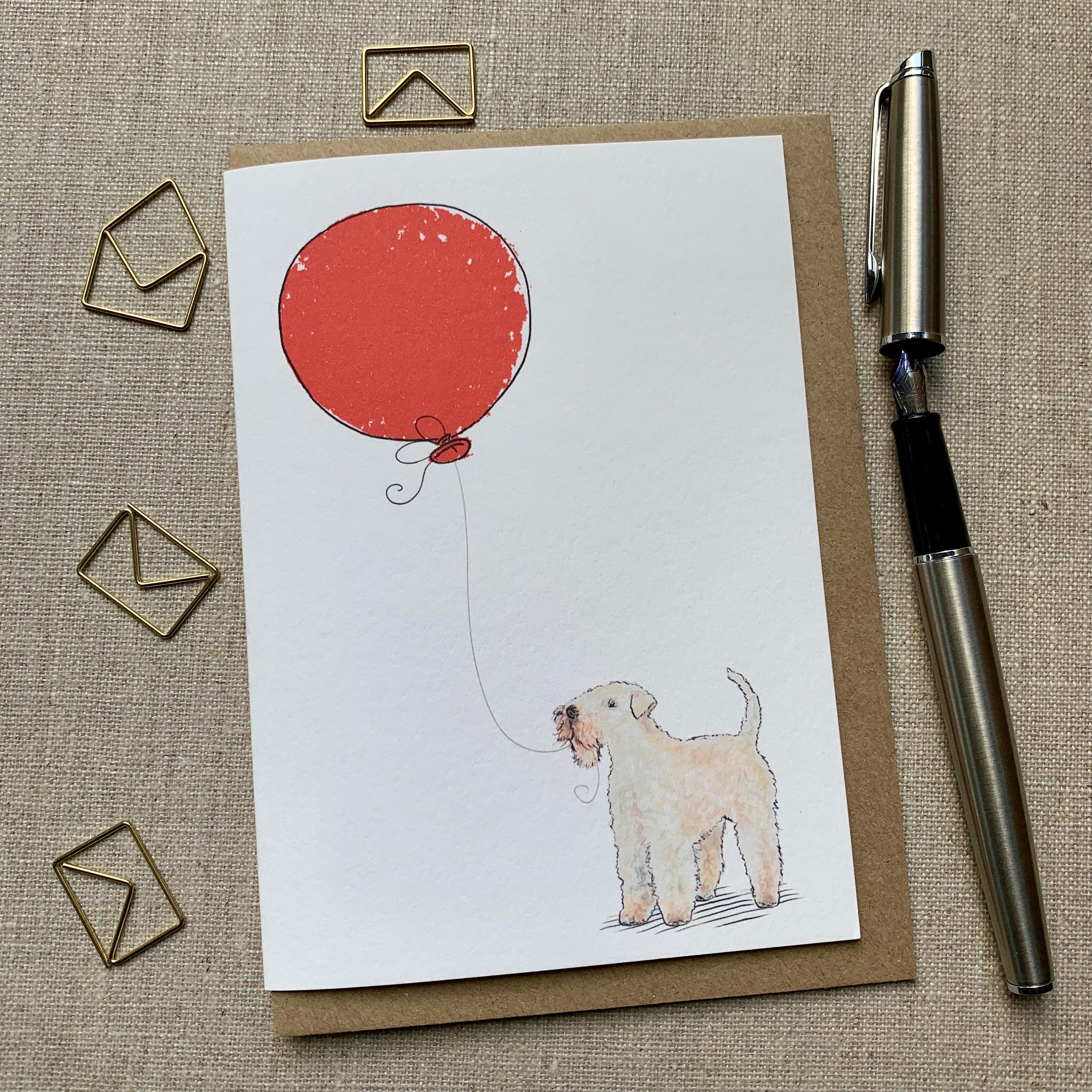 Wheaten Terrier Birthday Greetings Card For Dog Lover, Wheaten terrier card