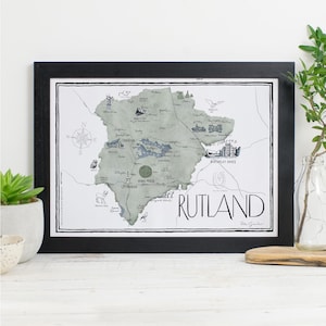 Mapa de Rutland Imprimir