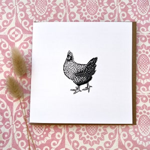 Carte Poule, carte pour les amoureux des poules