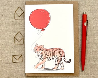 Tiger Birthday Card: Animal Lover Greetings