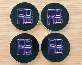 SET OF 4 Fan Club Logo Coasters - 4 Designs to choose from