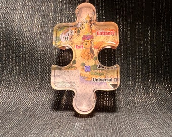 Lighthouse Guidemap Custom Puzzle Keychain