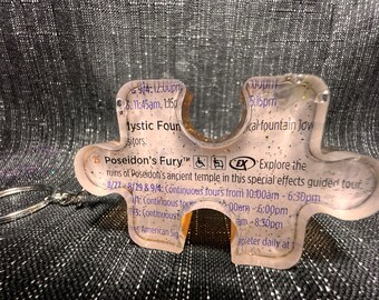 PF’s Guidemap Description Custom Puzzle Keychain