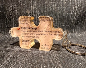 Sweet Revenge HHN 31 Map Puzzle Keychain