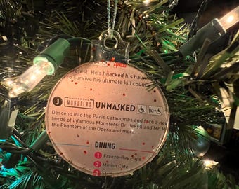 Monsters Unmasked HHN 32 Christmas Ornament