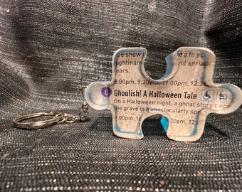 Ghoulish A Halloween Tale HHN 31 Puzzle Keychain