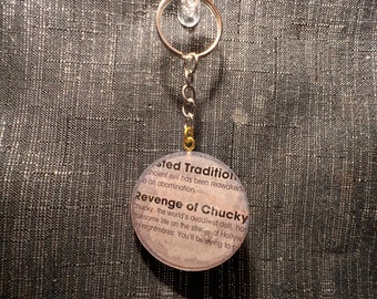 Chucky HHN 28 Scare Zone Round Keychain