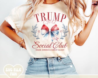 Trump Girl PNG, Trump Social Club Png, Trump 2024 Png, Trump Png, Patriotic Mama Png, 4th of July Mama Png, Election Season 2024 Png