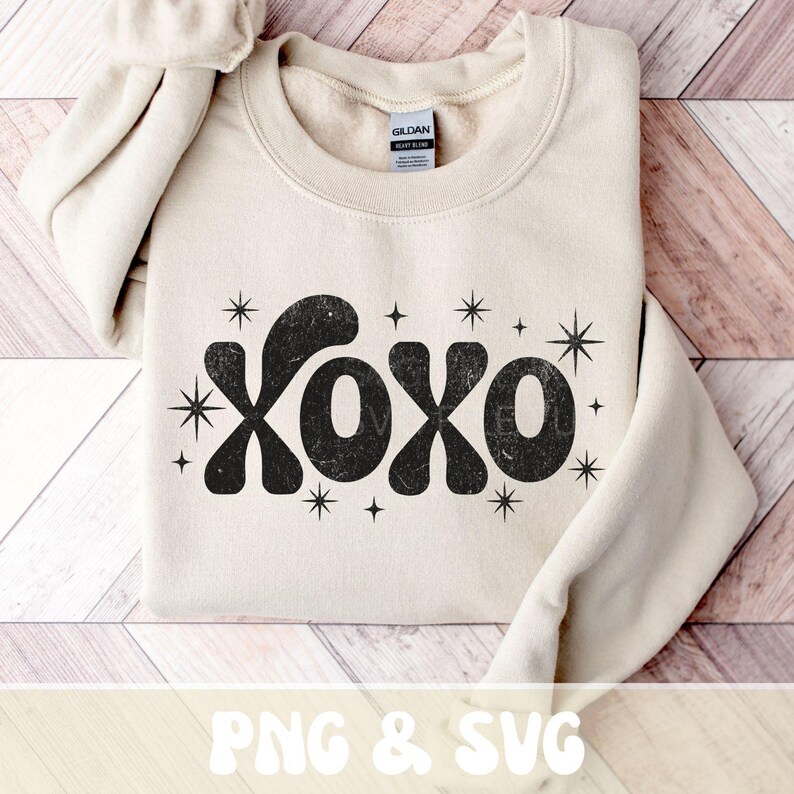 Love Svg Png, XOXO Svg, Valentine Svg Files, Valentine Shirt Svg, Retro ...