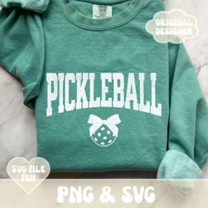 Fichiers SVG Pickleball, Pickleball Girl SVG rétro, Pickleball chemise Svg Png, fichier coupé, dictons pickleball, Pickleball Bow Svg coupe fichiers