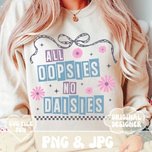Pas de pâquerettes PNG, dessins sarcastiques SVG, SVG sarcastique, chemises drôles citations dictons printemps à la mode damier noeud impression sublimation