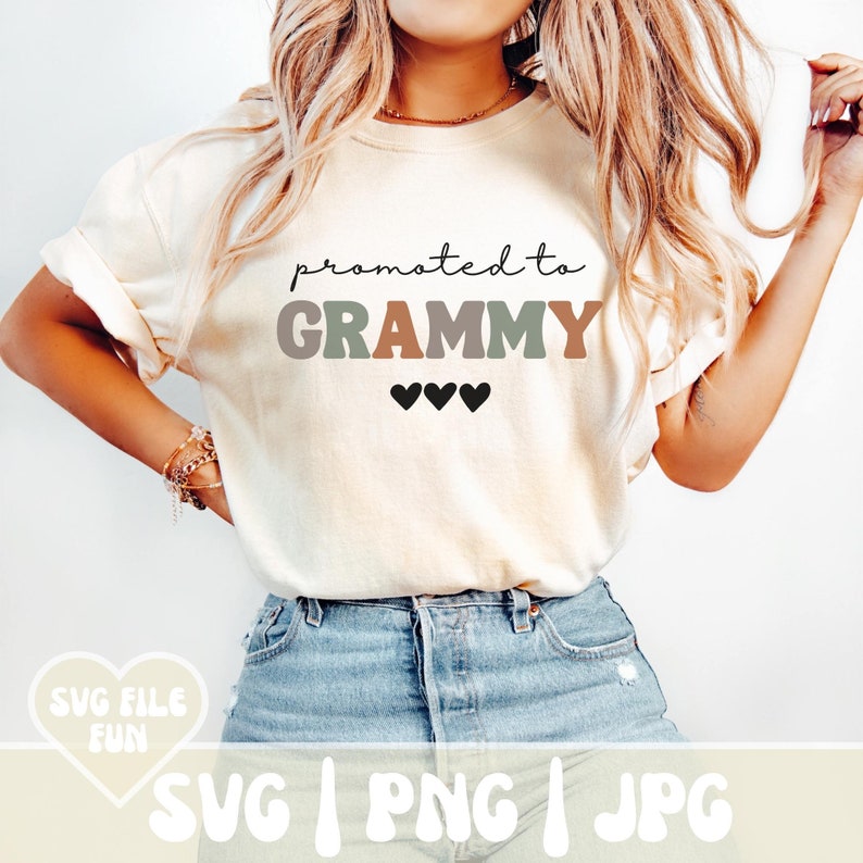 Grammy SVG, Grammy PNG, Promoted to Grammy SVG, Grammy Trendy Svg, Grammy Vibes Svg, New Grammy Announcement, Grammy Shirt Svg image 2