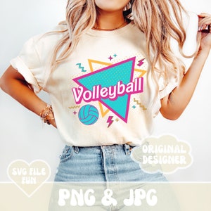 Volley-ball PNG, chemise de volley-ball rose des années 90 Design PNG, chemise esthétique tendance conception impression sublimation téléchargement numérique