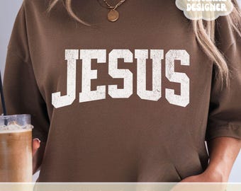 Jesus SVG Cut File, Jesus Christ SVG, Christian Shirt SVG, Christian Png Designs for Women Retro Christian Girl Religious Trendy Sublimation