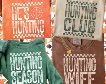 Hunting Season PNG, Retro Hunting Wife PNG, Duck Hunting Png, Deer Hunting Png, He's Hunting Png, Trendy Shirt Design Bundle Sublimation