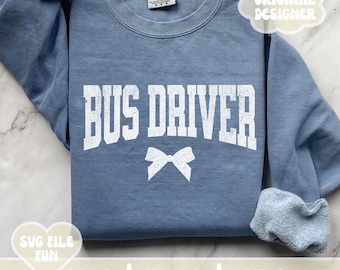 Schulbusfahrer SVG, Busfahrer PNG, Busfahrer Wertschätzungstag, Busfahrer Schleife Shirt Design, Busfahrer Cricut Datei Print Sublimation