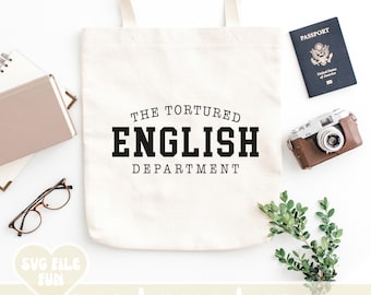 The Tortured English Department SVG, English Teacher Shirt SVG, Teacher PNG, Teacher Svg, Trendy Shirt Design Sublimation