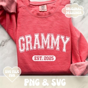 Grammy SVG-Datei, Grammy Est 2025 SVG, gesegneter Grammy PNG, Grammy Vibes SVG, neue Grammy Ankündigung, Grammy Shirt Sublimation