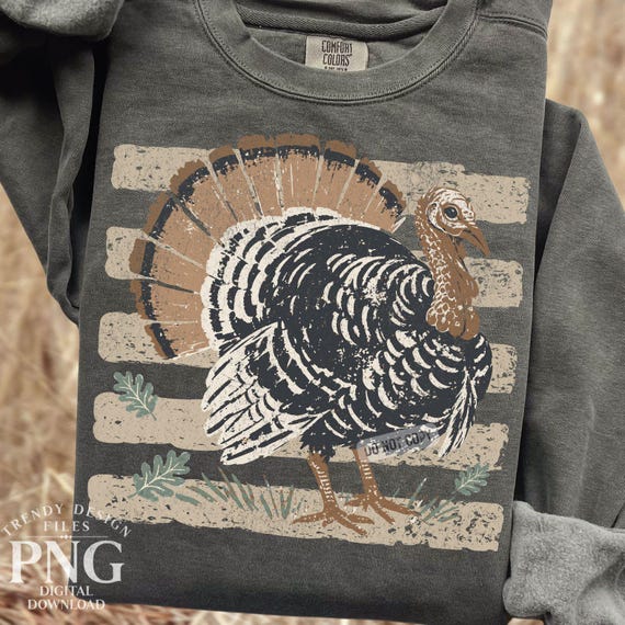 Turkey Stripes PNG, Turkey Hunting Season, Trendy Hunting Wife Shirt Design Fall Hunting Mom Thanksgiving Print Sublimation