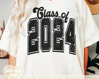 Class of 2024 SVG, Svg class of 2024, Class of 2024 Png, Senior 2024 Svg, My Senior Era Svg, Retro Trendy Varsity Shirt Sublimation Design