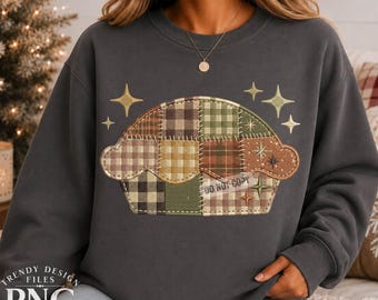 Thanksgiving Pie PNG, Trendy Flannel Patchwork Happy Thanksgiving, Friendsgiving, Thankful Shirt Design, Gingham Plaid Sublimation