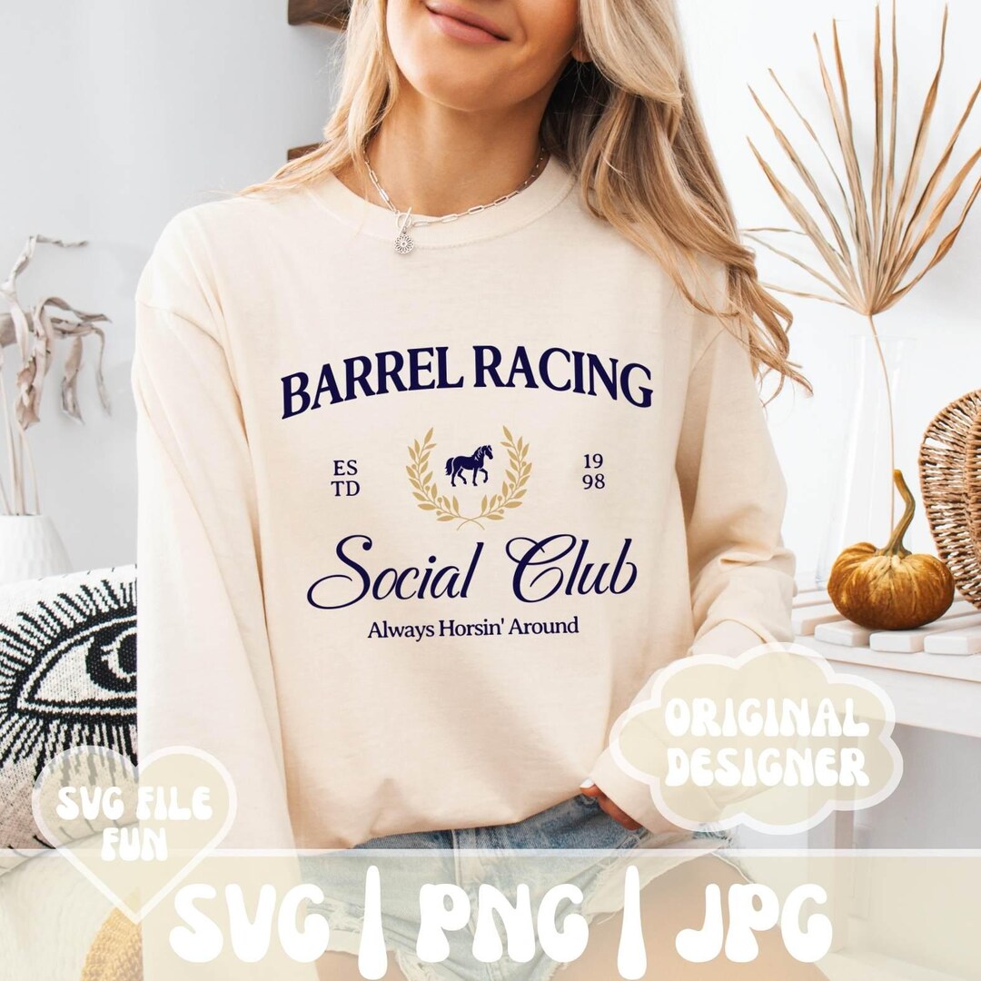 Barrel Racing SVG, Barrel Racing PNG, Barrel Racing Social Club PNG ...