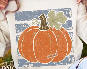 Pumpkin Patch Stripes PNG Preppy Fall Vibes Shirt Design Trendy Distressed Print Sublimation