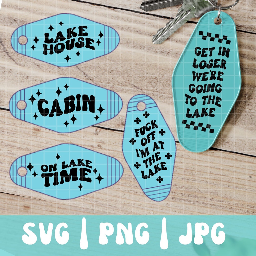 Lake House Key SVG Bundle, Motel Keychain SVG, Motel Keychain Png ...