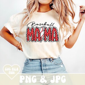 Baseball maman PNG, baseball maman PNG, baseball PNG, points dalmatien, griffonnage lumineux, baseball rétro Png, sport maman chemise Design téléchargement
