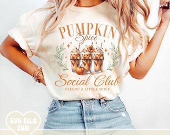Pumpkin Spice Png, Pumpkin Spice Girly, Pumpkin Spice Social Club Png, Trendy Fall Png, Pumpkin Season Png, Coquette Pumpkin Patch Shirt Png