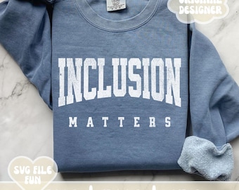 Sonderpädagogik SVG, SPED Lehrer SVG, Inklusion Matters Plotter, Autismus Bewusstsein Png, Neurodiversity Shirt SVG Druck Sublimation