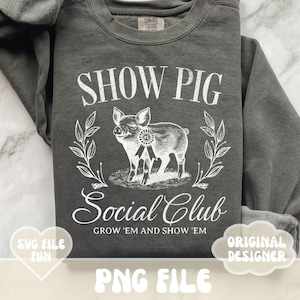 Show Pig PNG, Show Pig PNG, Stock Show PNG, Show Mom Png, Livestock Show Png, Cute Show Barn Png File Print Sublimation