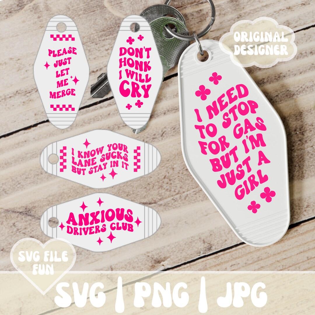 Retro Keychain Svg, Motel Keychain SVG Bundle, Motel Keychain PNG ...