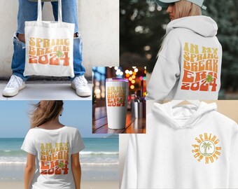 Spring Break SVG Bundle, Spring Break PNG Bundle, Spring Break 2024 PNG, In My Spring Break Era Digital File Download for Print Sublimation