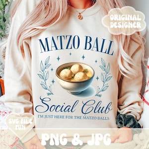 Boule de pain azyme Social Club PNG, je suis juste ici pour les boules de pain azyme PNG, Hanukkah PNG, Menorah Png, fichier de sublimation de conception de chemise esthétique à la mode