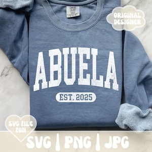 Buela SVG PNG Shirt-Design, Buela Est 2025 SVG, Gesegnete Buela Vibes svg