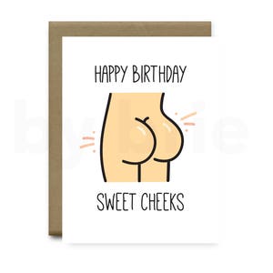 Alles Gute zum Geburtstag süße Wangen, lustige Geburtstagskarte Freund, lustige Geburtstagskarte Freundin, lustige Geburtstagskarte, Geburtstagskarte Freund, Hallo