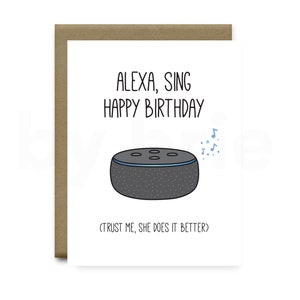 Alexa Sing Happy Birthday, Alexa, Funny Birthday Card Boyfriend, Funny Birthday Card Girlfriend, Funny Birthday Card, Birthday Card Boyfrien image 1