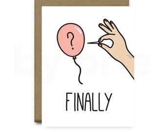 CLEARANCE | Engagement Card, Engagement Card Funny, Funny Engagement Card, Funny Engagement Gifts, Funny Engagement Gift, Wedding