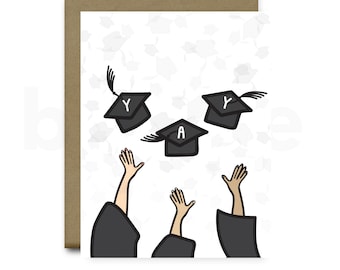 Graduation Card, Graduate Card, Card for Graduate, Congratulations Grad, Funny Graduation Card, Graduation Gift, College Graduation Card