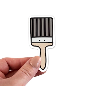 Paint Brush Stickers, Paint Brush Sticker, Paint Brush Vinyl Sticker, Paint Brush Laptop Sticker, Paint Brush Laptop Stickers, Paint Brush D image 1