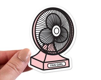 Fan Girl Stickers, Fan Girl Sticker, Fan Girl Laptop Sticker, Fan Girl Vinyl Stickers, Fan Girl Decal, Laptop Sticker, Laptop Stickers, Viny