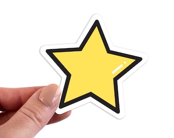 Star Stickers, Star Sticker, Star Laptop Sticker, Star Laptop Stickers, Star Vinyl Sticker, Star Vinyl Stickers, Star Decal, Laptop Sticker