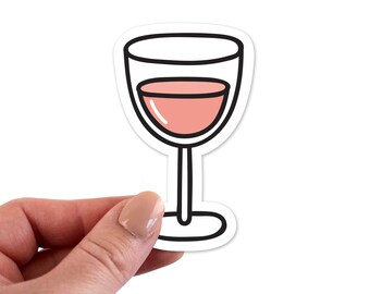 Wine Stickers, Wine Pop Sticker, Wine Laptop Sticker, Wine Vinyl Stickers, Wine Sticker Decal, Wine Sticker Decals, Wine Decal, Summer Stick